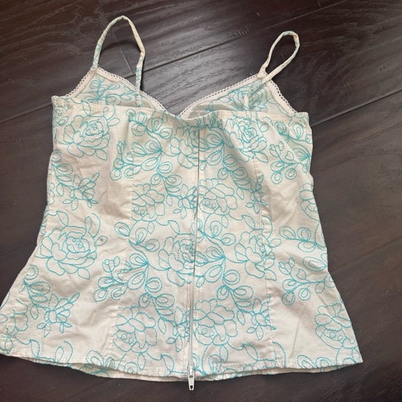 Vintage Dynamite Floral Embroidered Camisole Y2K Fairycore Top S - Picture 5 of 8
